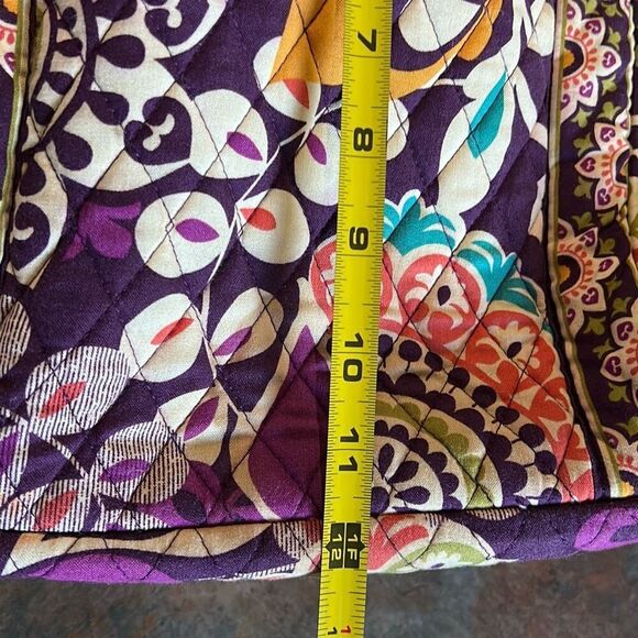 Vera Bradley Retired Plum Crazy Shoulder Bag Tote - Picture 8 of 10